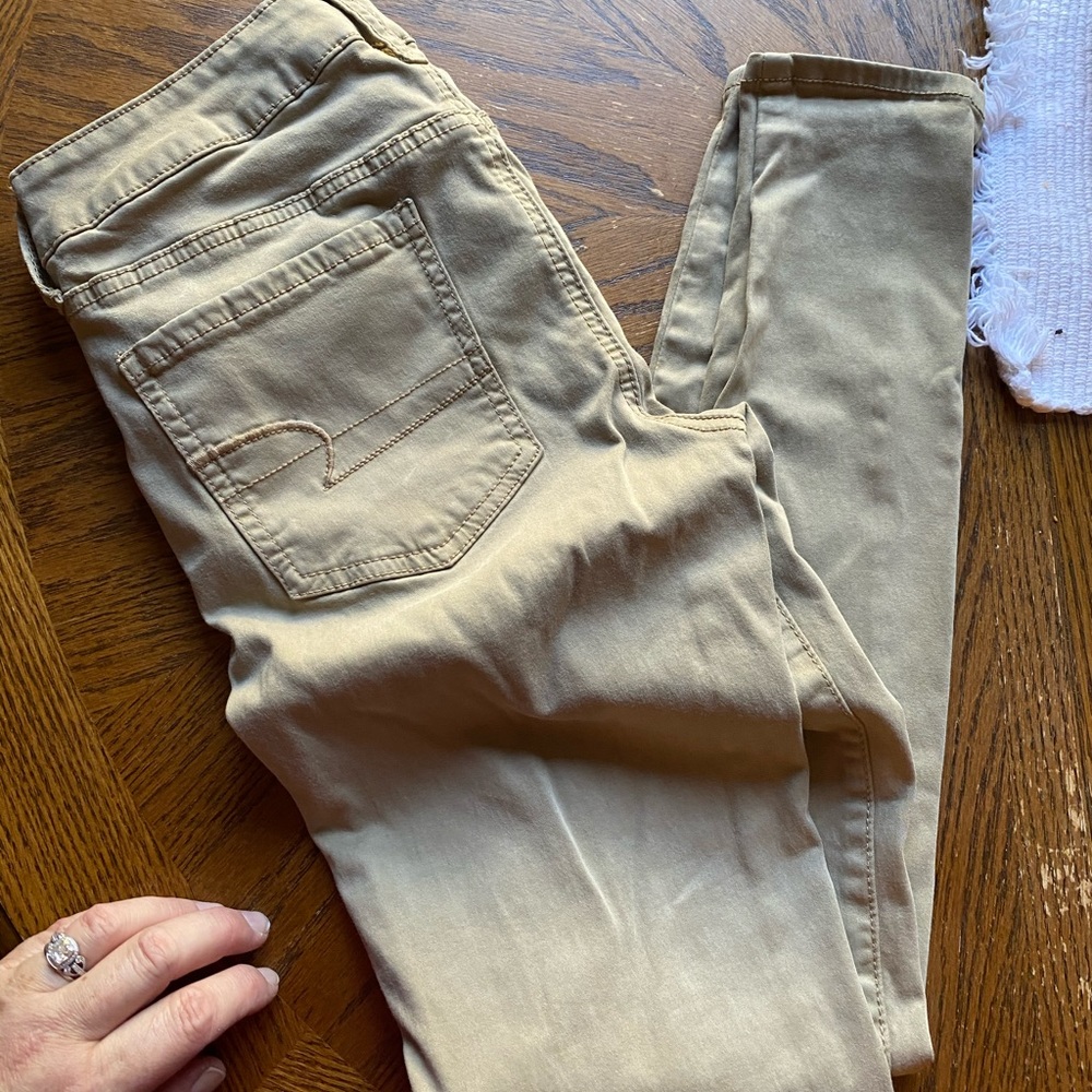 American Eagle Dark Khaki Jeggings